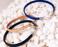 Bia Twisted Thin Leather Bracelet